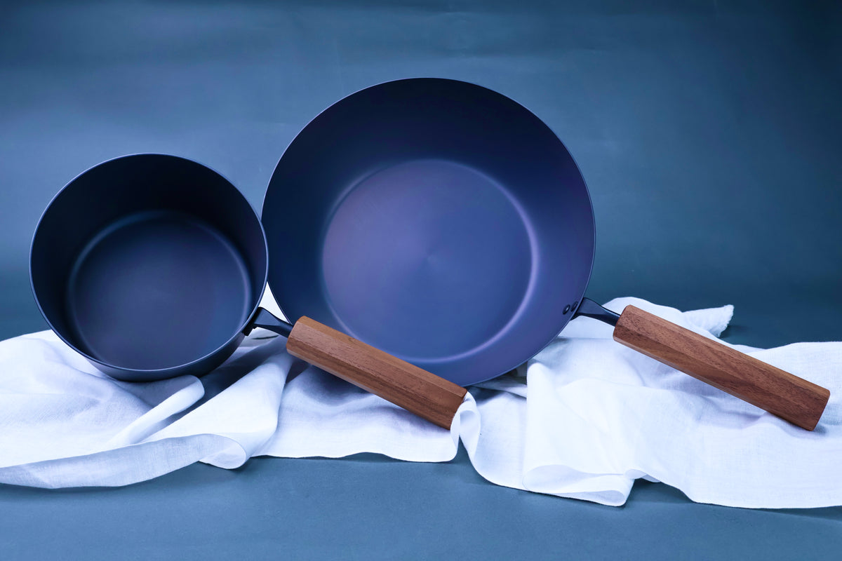 Carbon Steel Nitride Deep Fry Pan 24cm