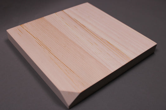 top kiso hinoki cutting board with slanted edge youbi yamacoh