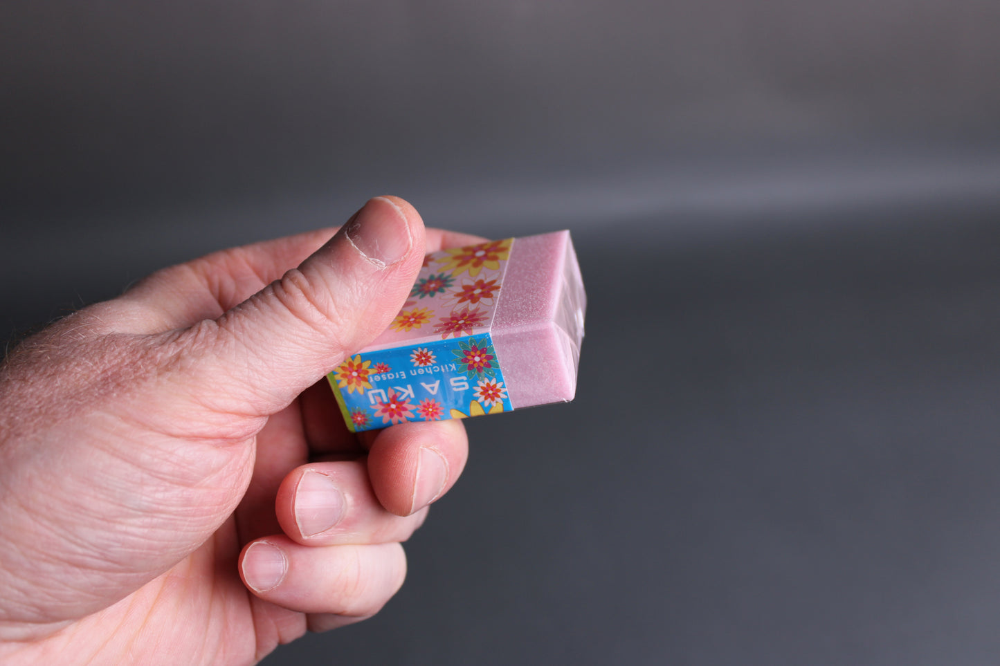 Naniwa pink colored block shaped rust eraser Japanese kitchenware cleaner tool
