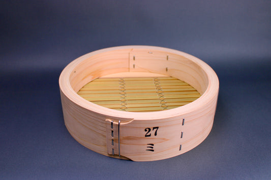 Bamboo Steamer 27cm Kiso Hinoki (Base)
