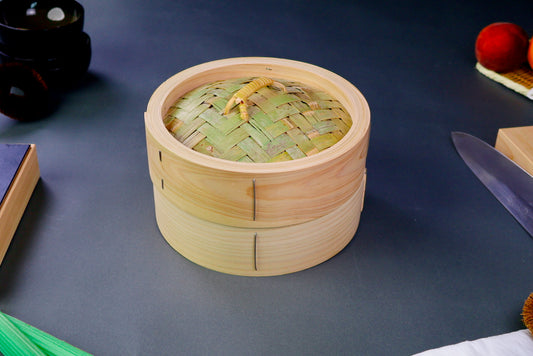 Bamboo Steamer Set 21cm Kiso Hinoki