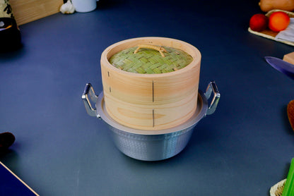 Bamboo Steamer Set 21cm Kiso Hinoki