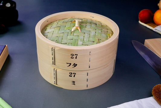 Bamboo Steamer Set 27cm Kiso Hinoki
