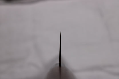 choil shot showing sakai kikumori knife profile thinning 