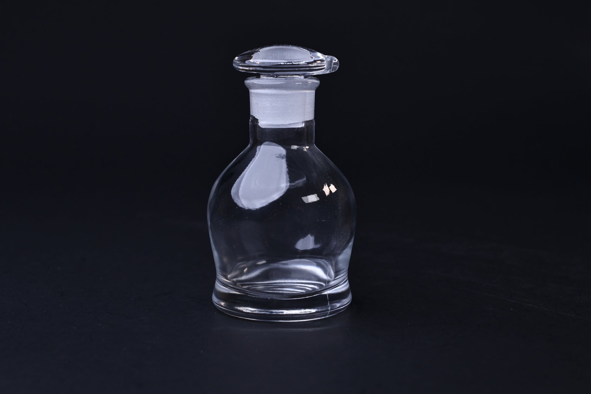 Hirota Glass Original Soy Sauce Cruet — full bottle upright showing form and ground glass stopper