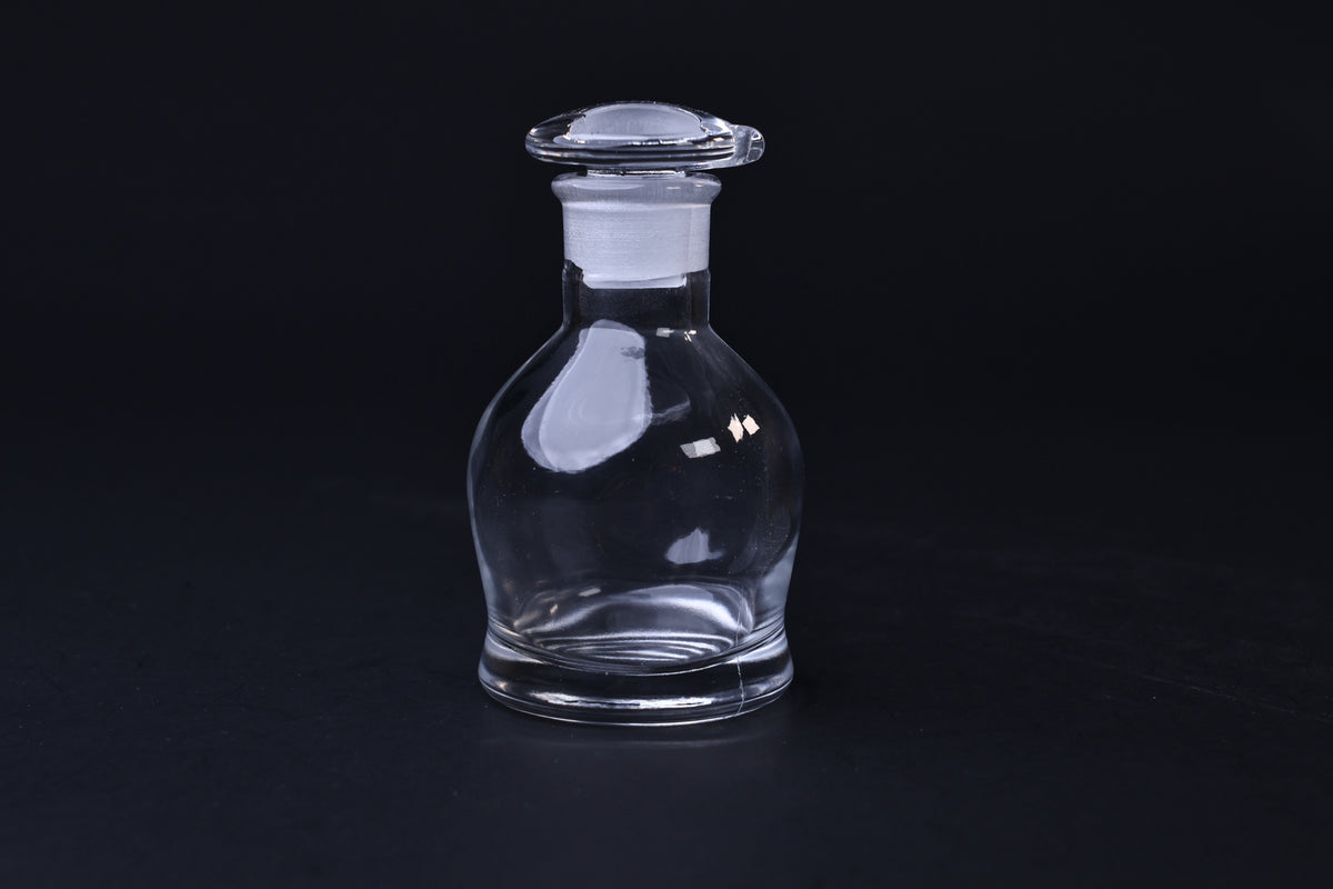 Hirota Glass Original Soy Sauce Cruet — full bottle upright showing form and ground glass stopper