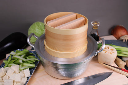seiro steaming food with aluminum pot and tofu maker by nakamura douki
