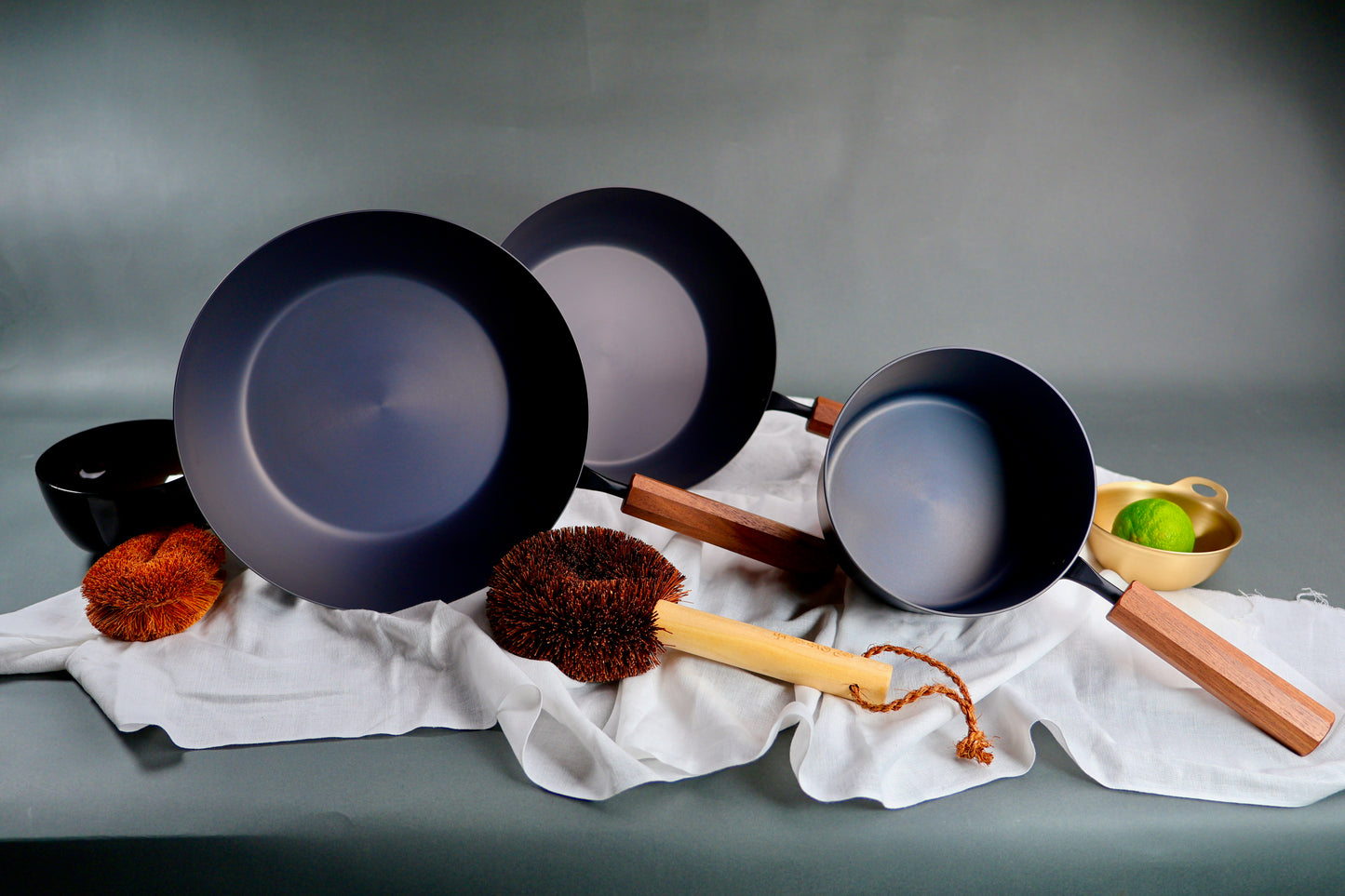 Carbon Steel Nitride Deep Fry Pan 26cm