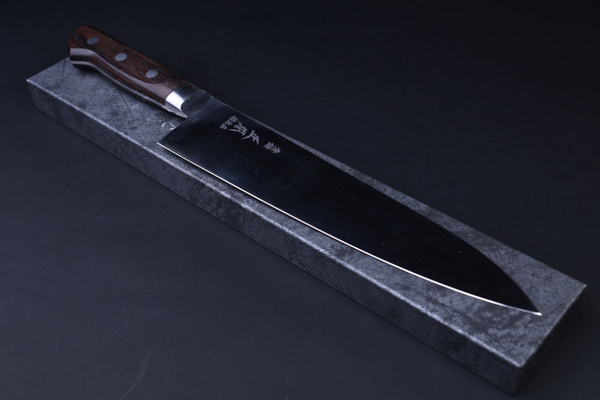 Masamoto CT Carbon Steel Gyuto 240mm in fitted packaging box