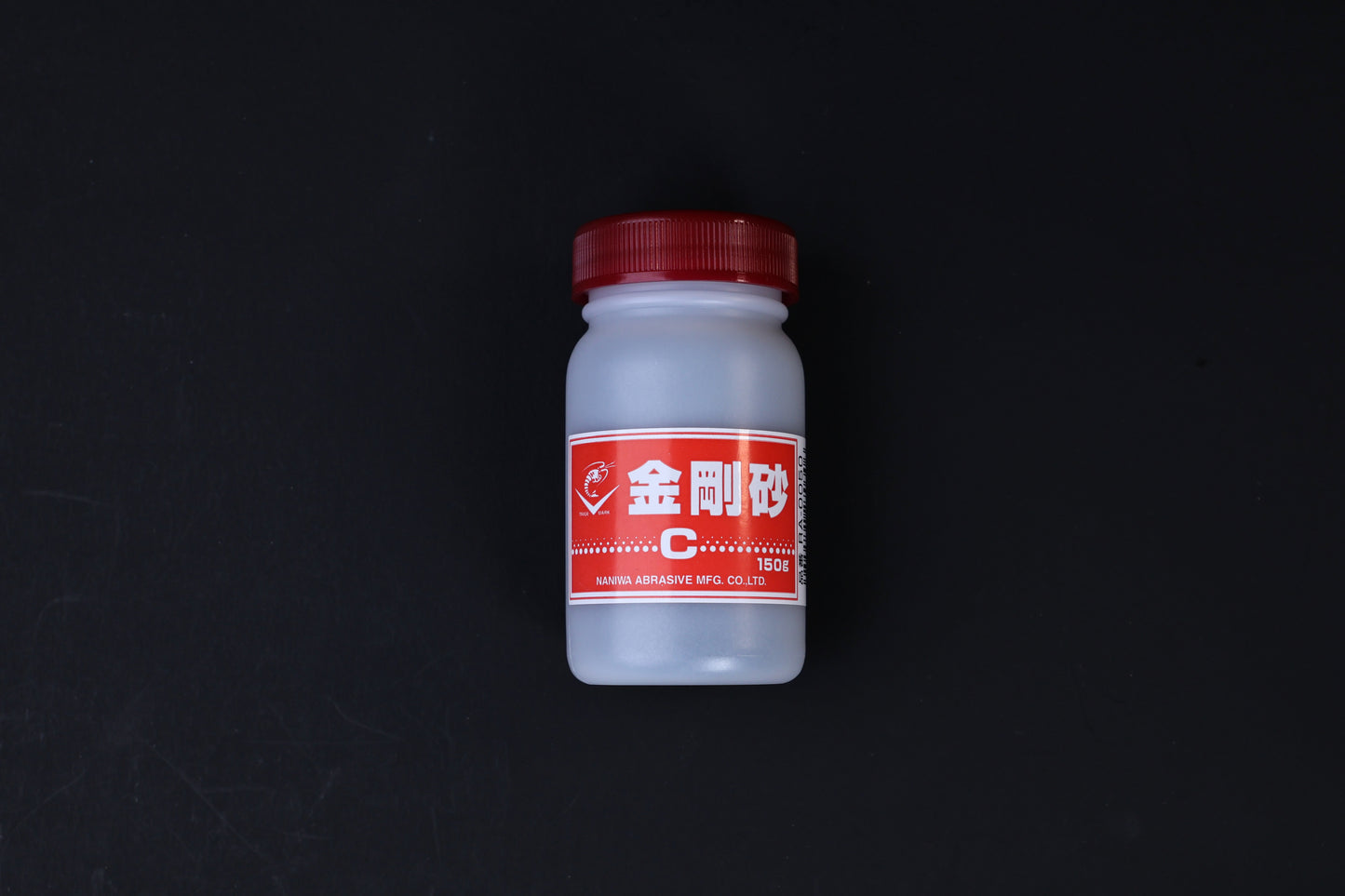 Naniwa abrasive powder 120 grit — front label showing Naniwa Abrasive Mfg brand and 150g bottle