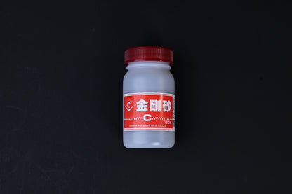 Naniwa abrasive powder 120 grit — front label showing Naniwa Abrasive Mfg brand and 150g bottle