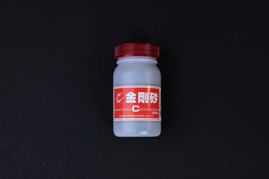 Naniwa abrasive powder 120 grit — front label showing Naniwa Abrasive Mfg brand and 150g bottle
