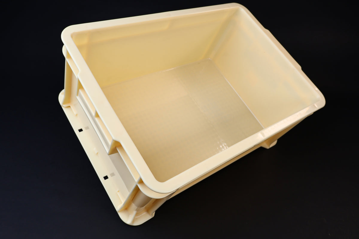 Sharpening station kit tall — side angle showing deep tray wall height and corner construction