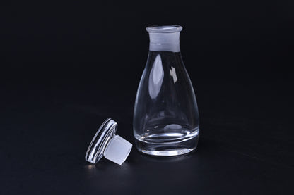 THE Soy Sauce Cruet — glass cruet with stopper removed showing open neck and silicone collar