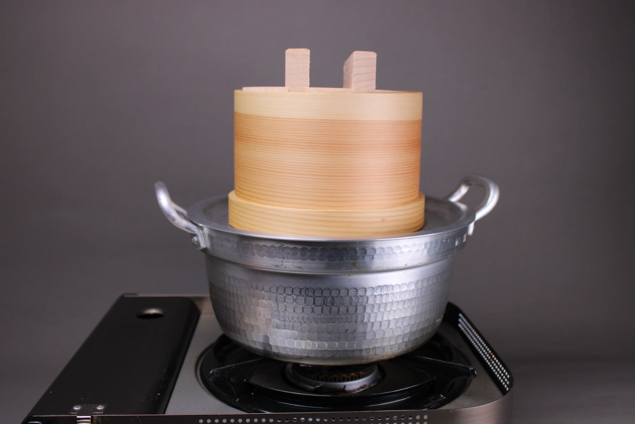 daidokoro tofu maker with dantsuki seiro aluminum pot and portable gas stove made in japan